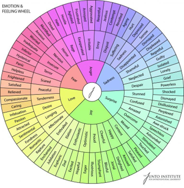 Emotions and Feelings Wheel