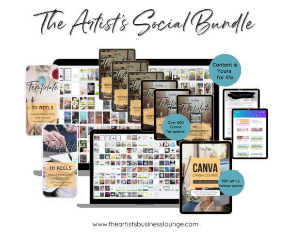 the artists social bundle. social media templates for artists